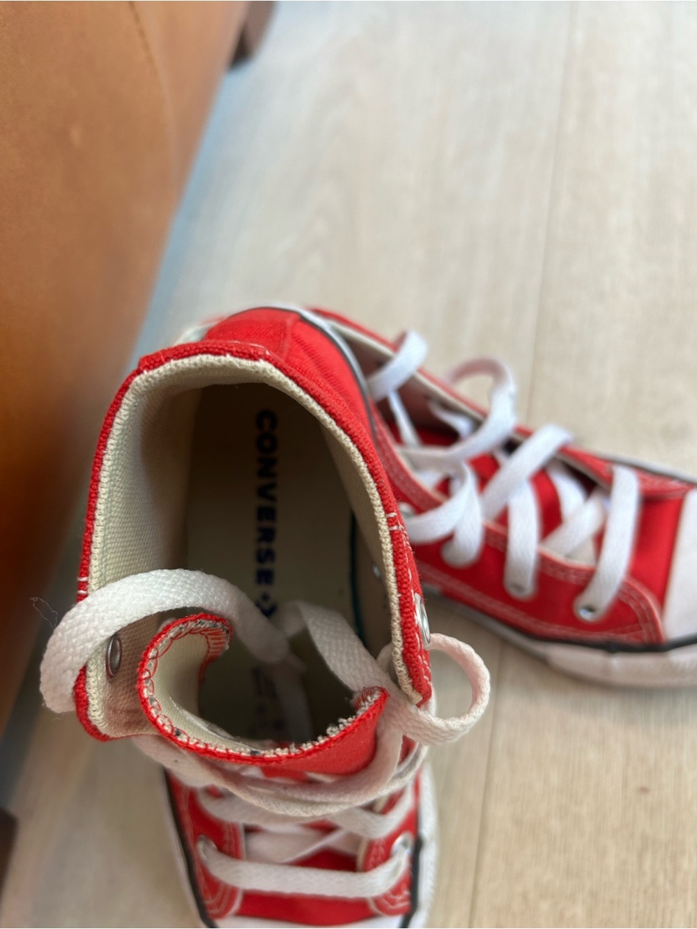 Converse Kids Red White High-Top Sneakers